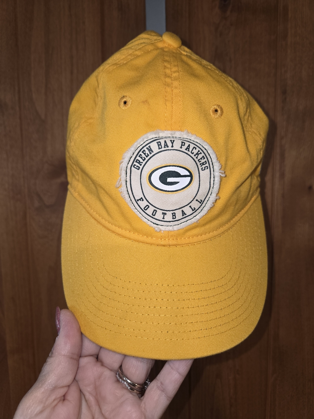 NFL Green Bay Packers Yellow Adjustable Hat